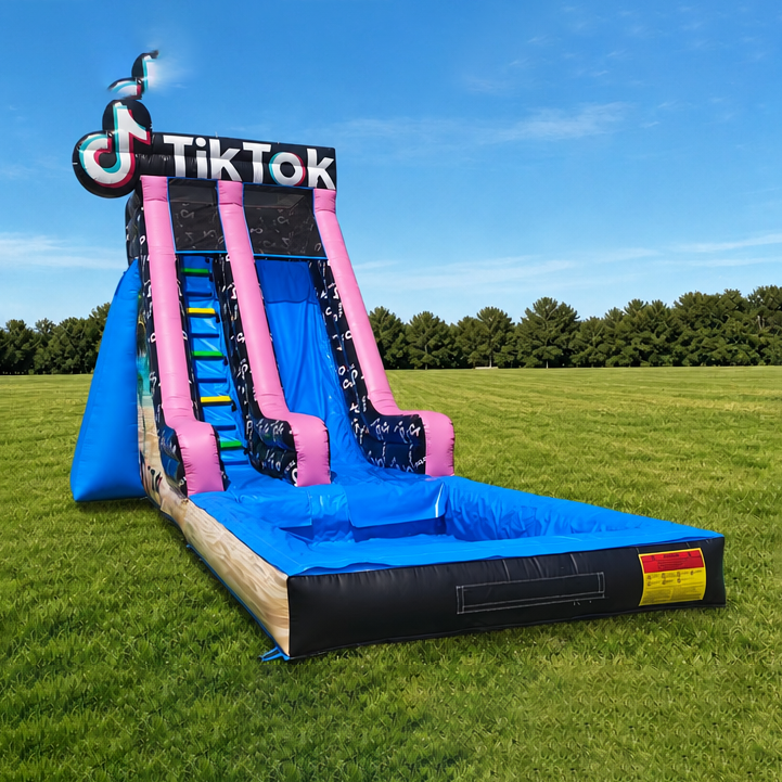 Wet and Dry Inflatable Water Slide Options for Rental Companies