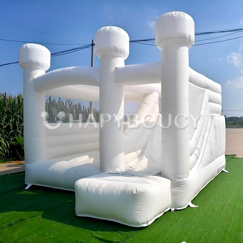 Château sauteur gonflable professionnel de fabrication usine, château blanc pour mariage, à vendre