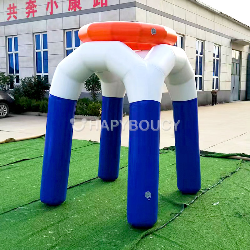 Riesiges Aufblasbares Basketballkorb-Spiel Sportspiele Luftdichtes PVC-Basketballkorb-Spiel