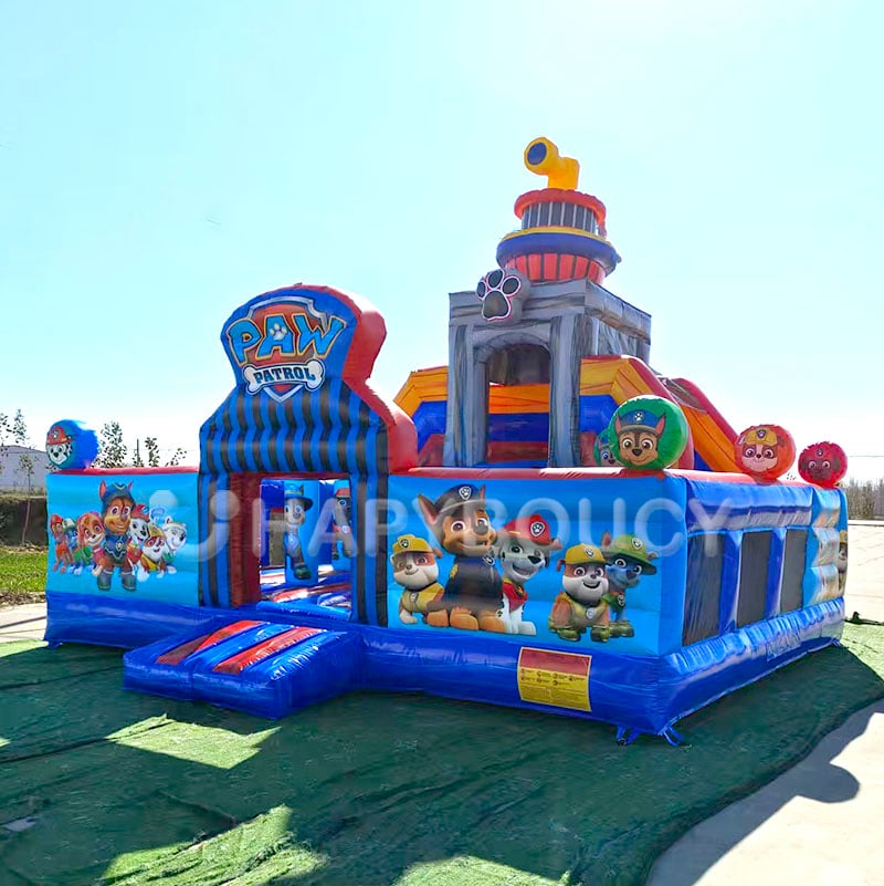 Доставчик Paw Patrol Theme Park Fun City Надуваем трамплин Плаж за игра Paw Patrol Надуваем замък