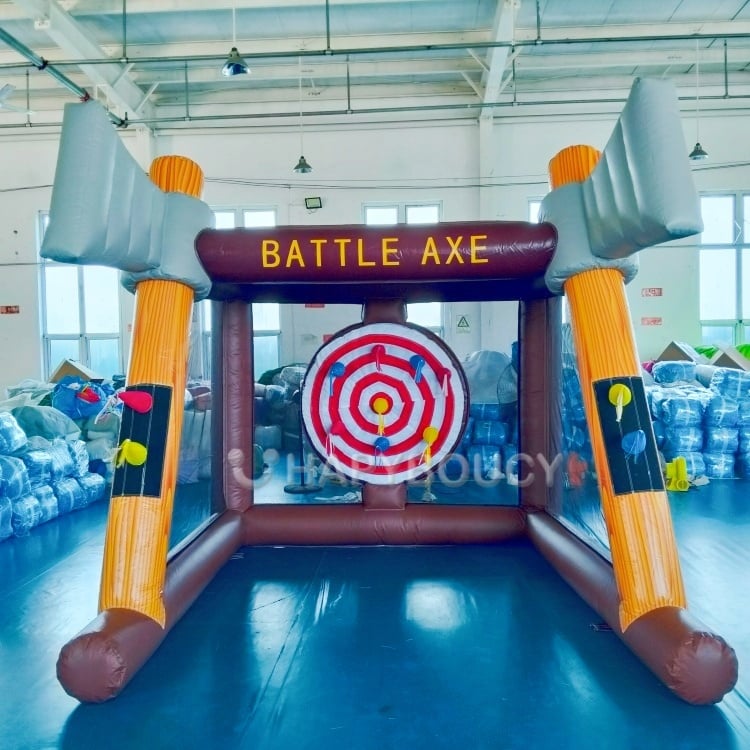 Juego portátil inflable de lanzamiento de hachas