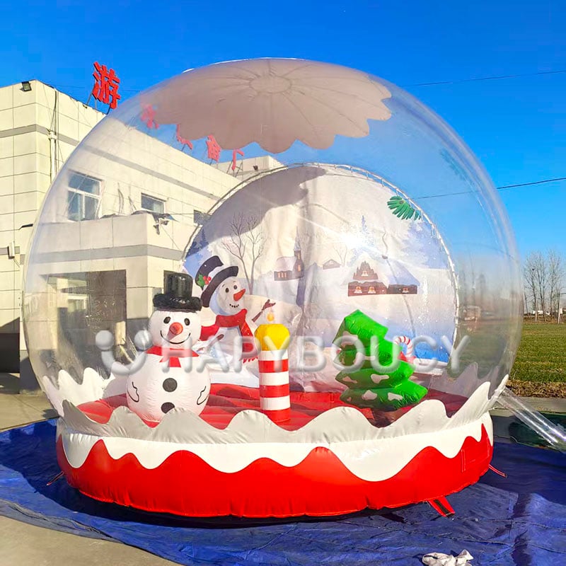 サプライヤー バブルテント 写真ブース ホリデーグッズ 大型インフレータブルサンタクロース インフレータブルスノーグローブ