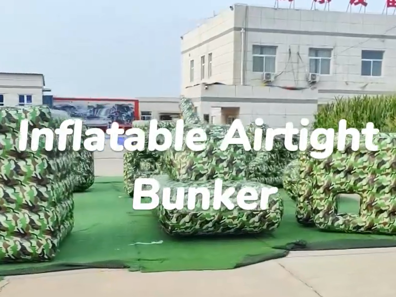 Vendita promozionale di bunker gonfiabili mimetici