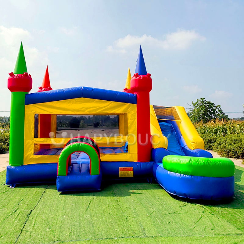 Moonwalk Castelo Saltitão em PVC OEM ODM Aluguel de Festa Trampolim Insuflável Castelo Saltitão Parque Infantil Casa de Salto para Insufláveis Juegos