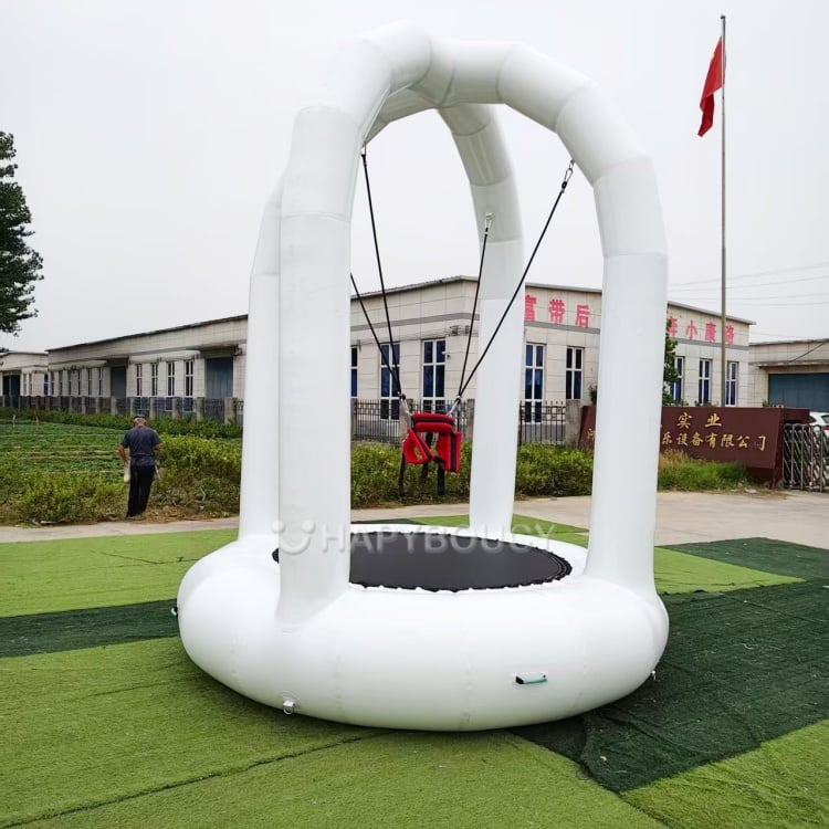 Four different-colored Airtight Trampolines For Family 