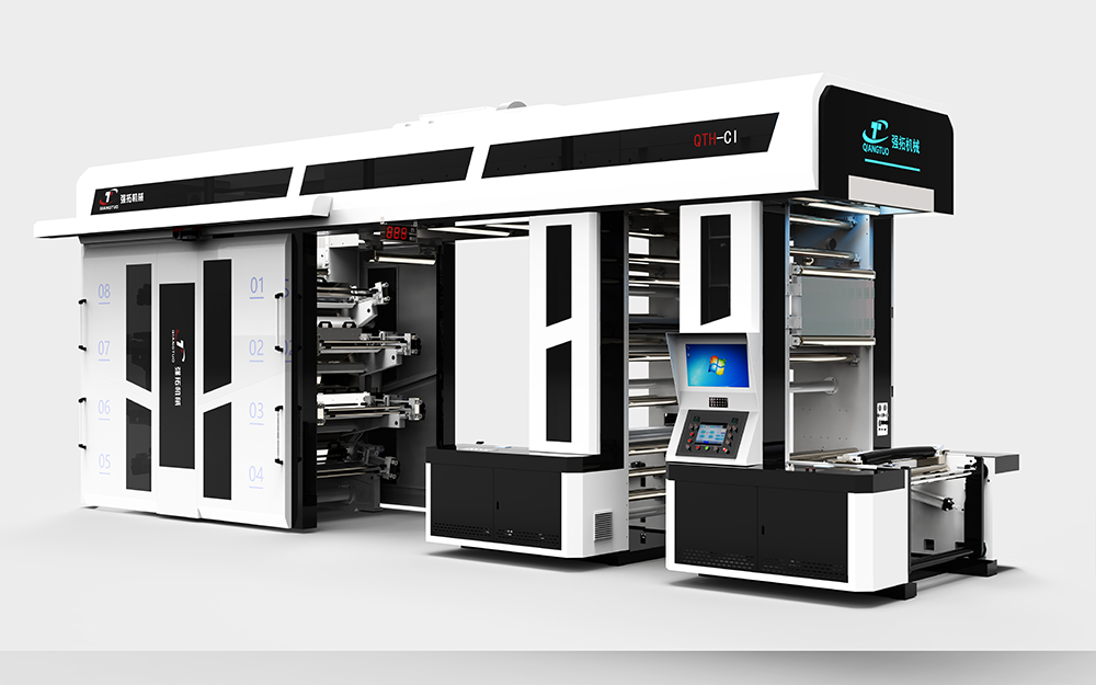 8colors high speed semi-servo ci flexo prinitng machine