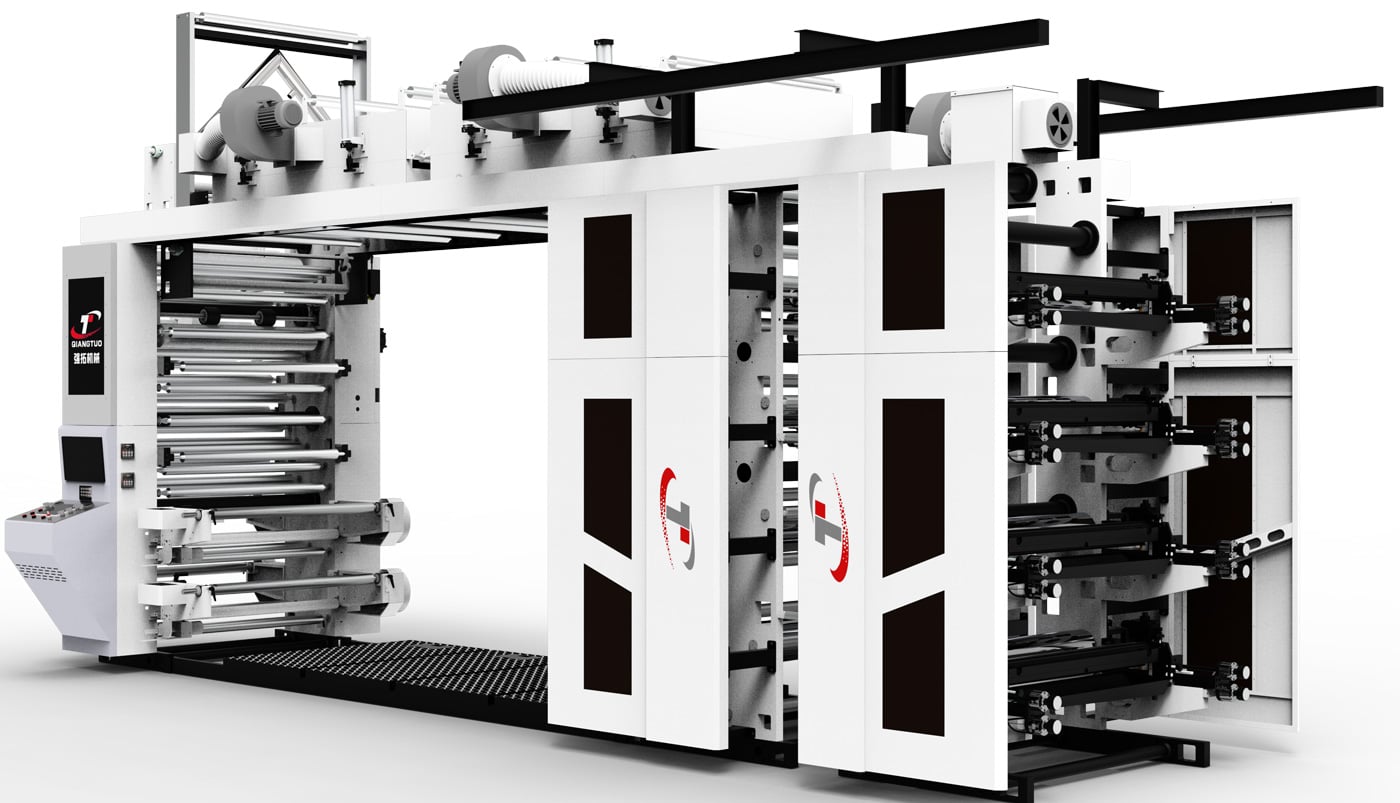 8 COLORS STACK TYPE FLEXO PRINTING MACHINE (SERVO TYPE)