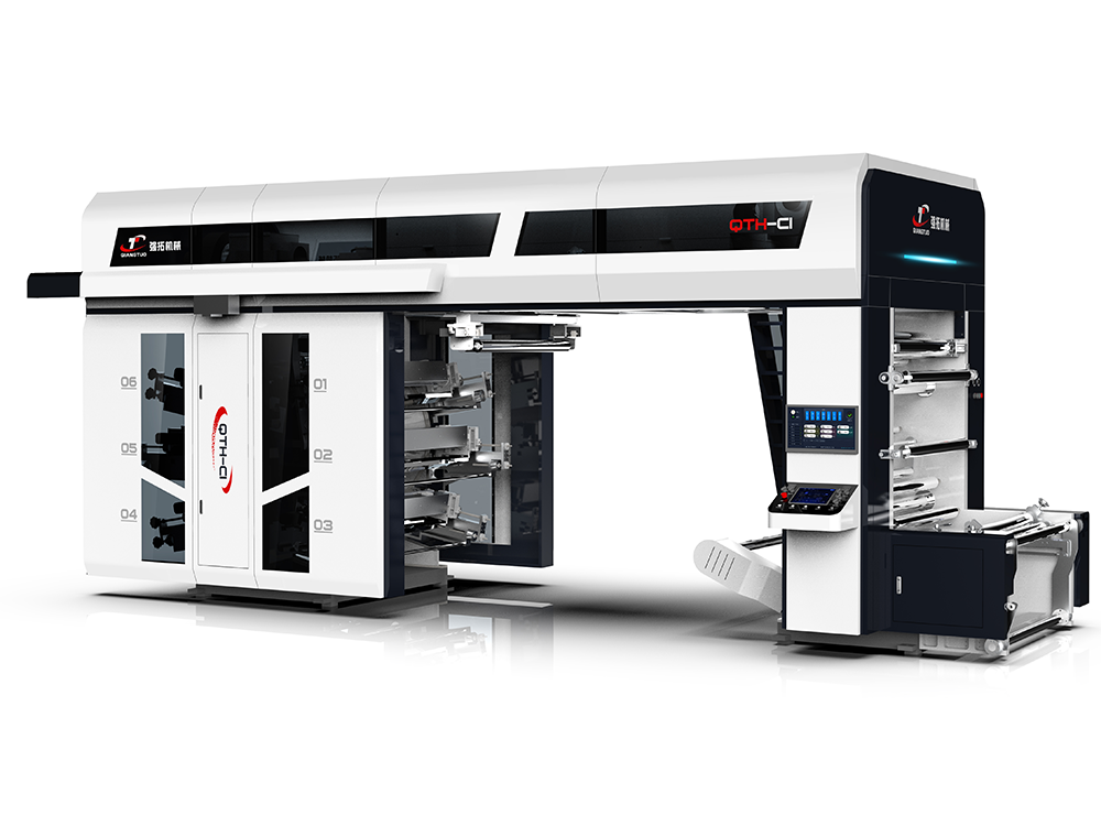 Non woven satellite flexographic printing machine