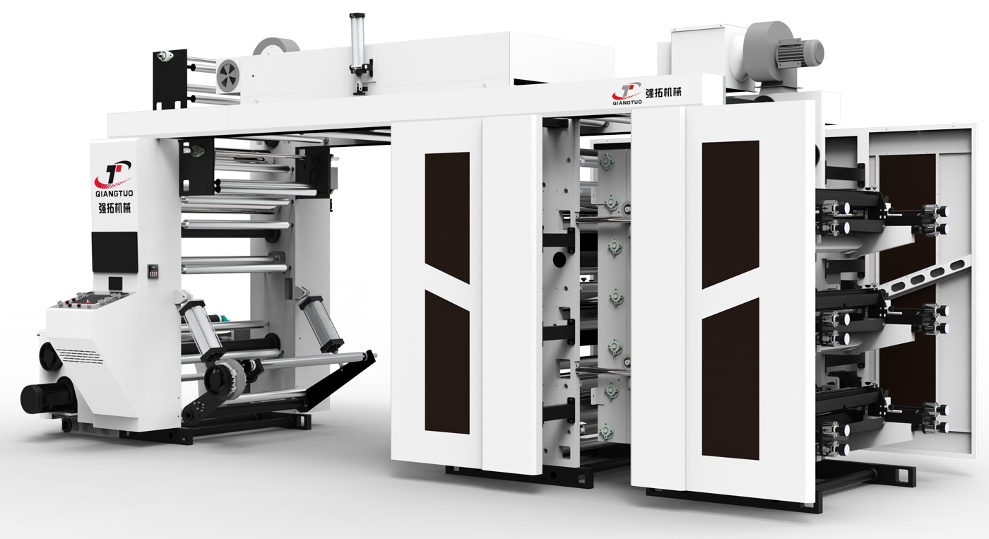 6 COLORS STACK TYPE FLEXO PRINTING MACHINE (SERVO TYPE)
