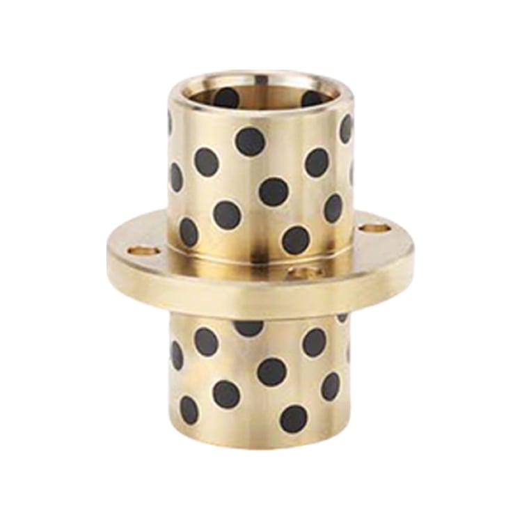 Graphite Bronze Bushing Intermediate Round Flange LMFC