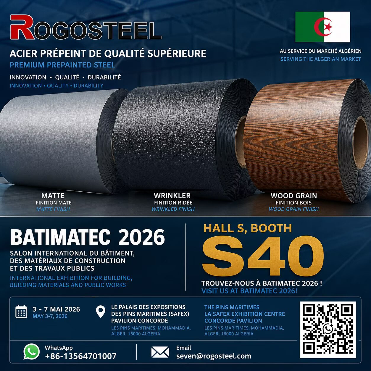 ROGOSTEEL at BATIMATEC 2026: Connecting with North Africa’s Growing Steel Demand