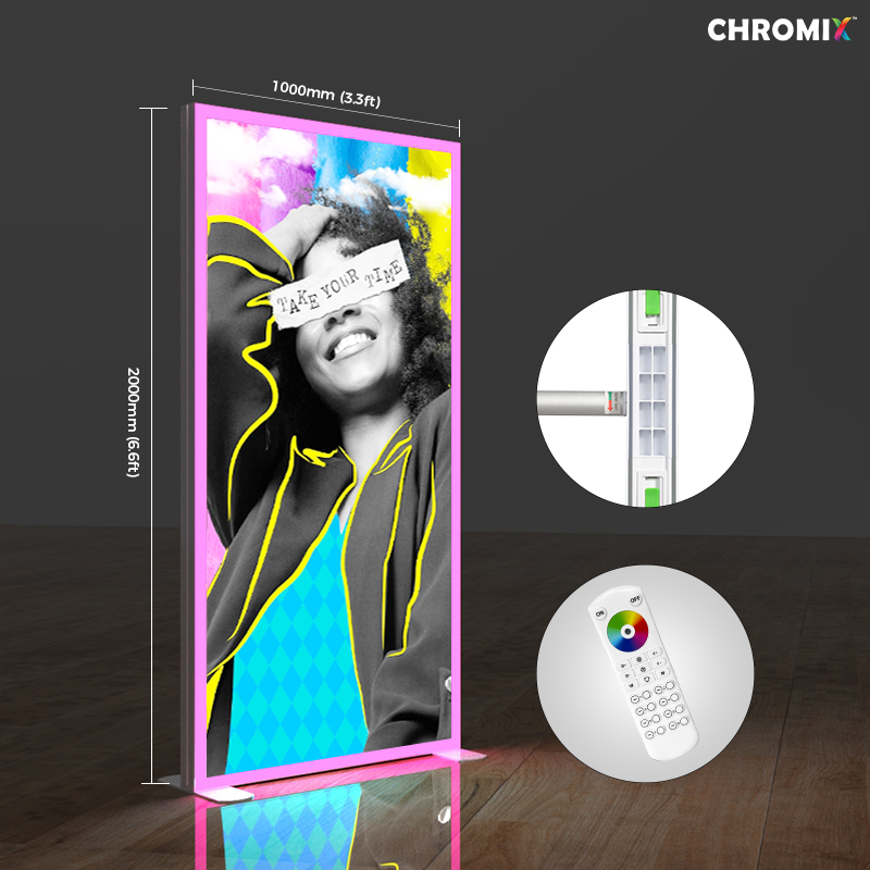 Chromix Modular RGB LED Edge Frame 1000x2000mm LT-ALF80F