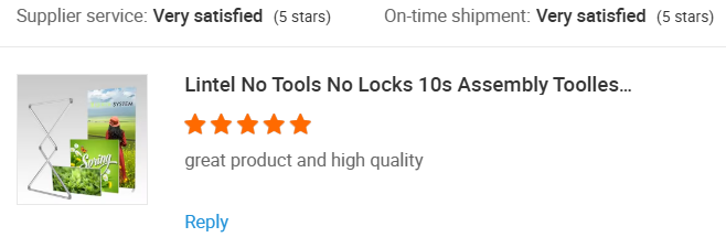 Customer reviews high quility foldable fabric frame.png