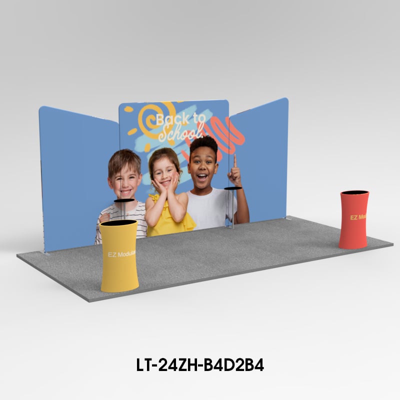 3M*6M Tension fabric trade show booth kit LT-24ZH-B4D2B4