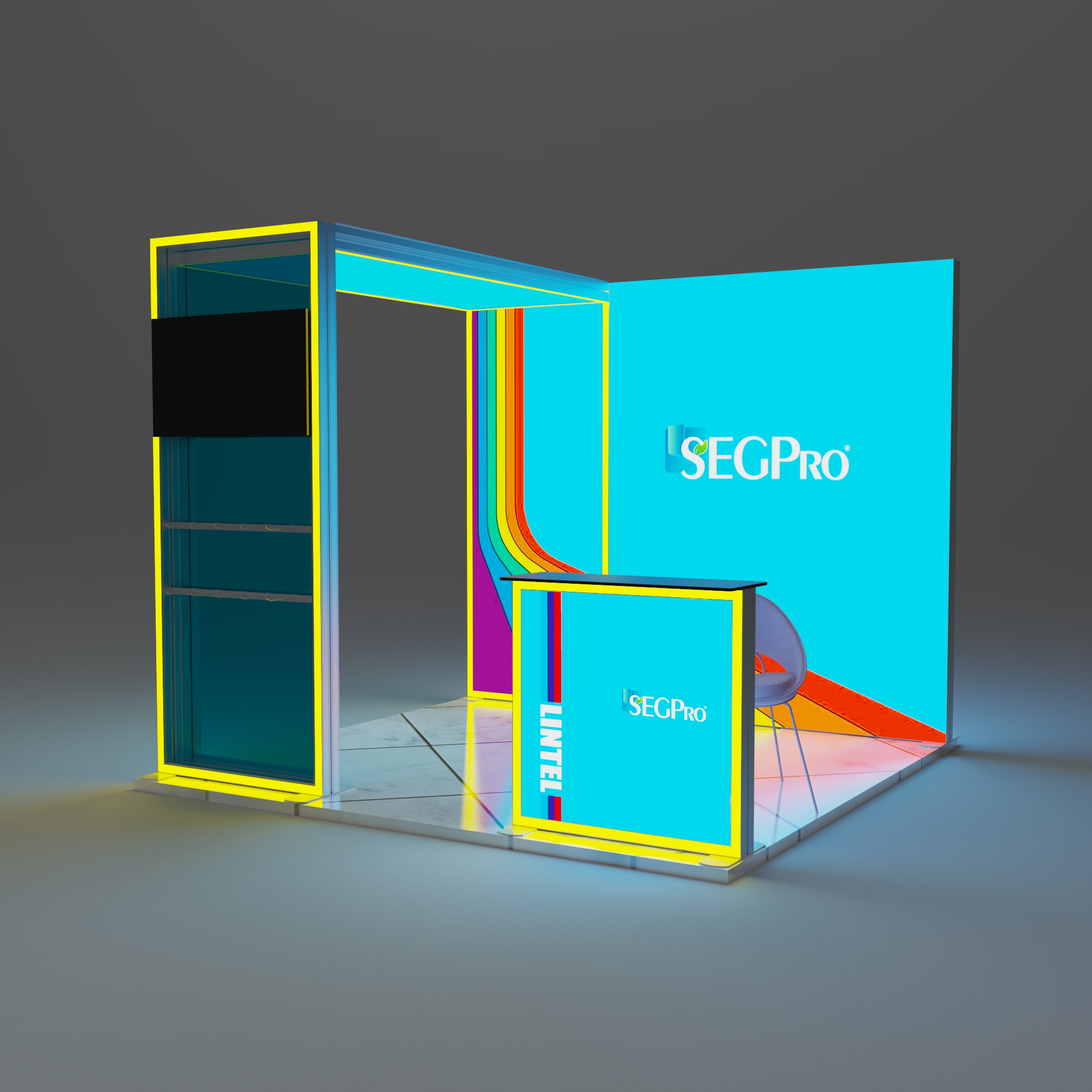 Chromix Modular RGB Light Frame Booth 10x10ft