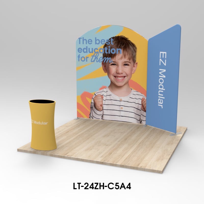 kit gerai pameran perdagangan kain tegangan 3M*3M LT-24ZH-C5A4