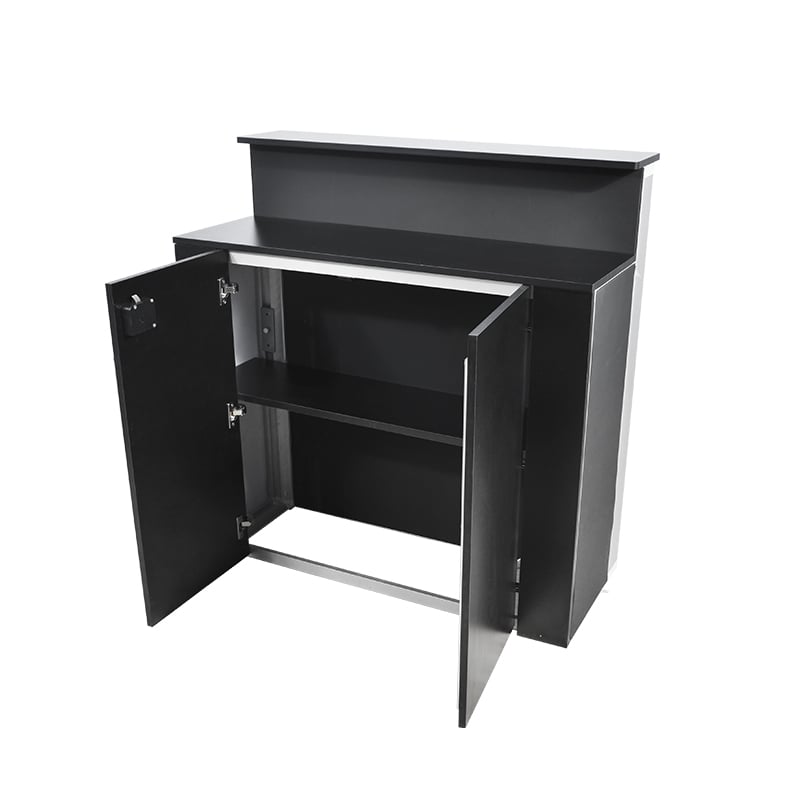 85mm Dual Countertop Light Box Counter with Fingerprint Lock and Shelf LT-ALF85-TB