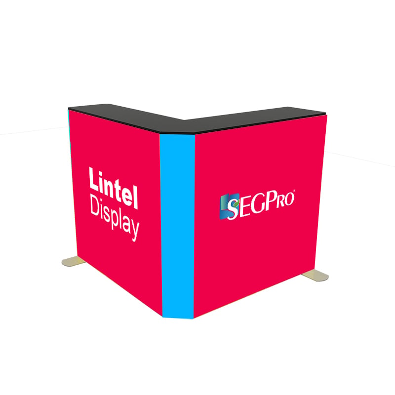 RGBコーナーL字型ライトボックスカウンター LT-PLF120-TA3