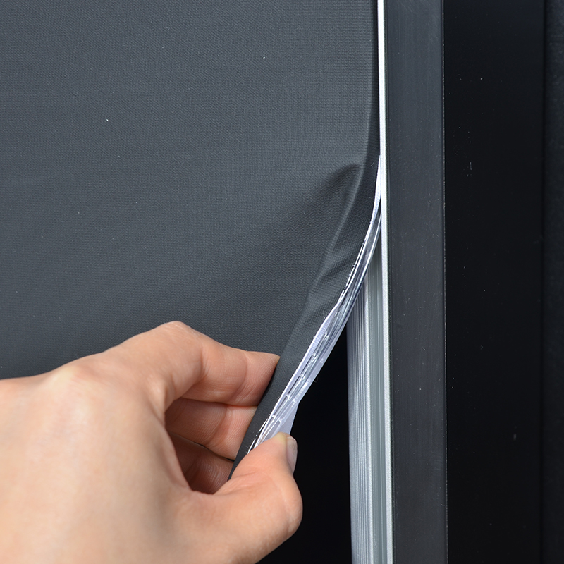 85mm Dual Countertop Light Box Counter with Fingerprint Lock and Shelf LT-ALF85-TB