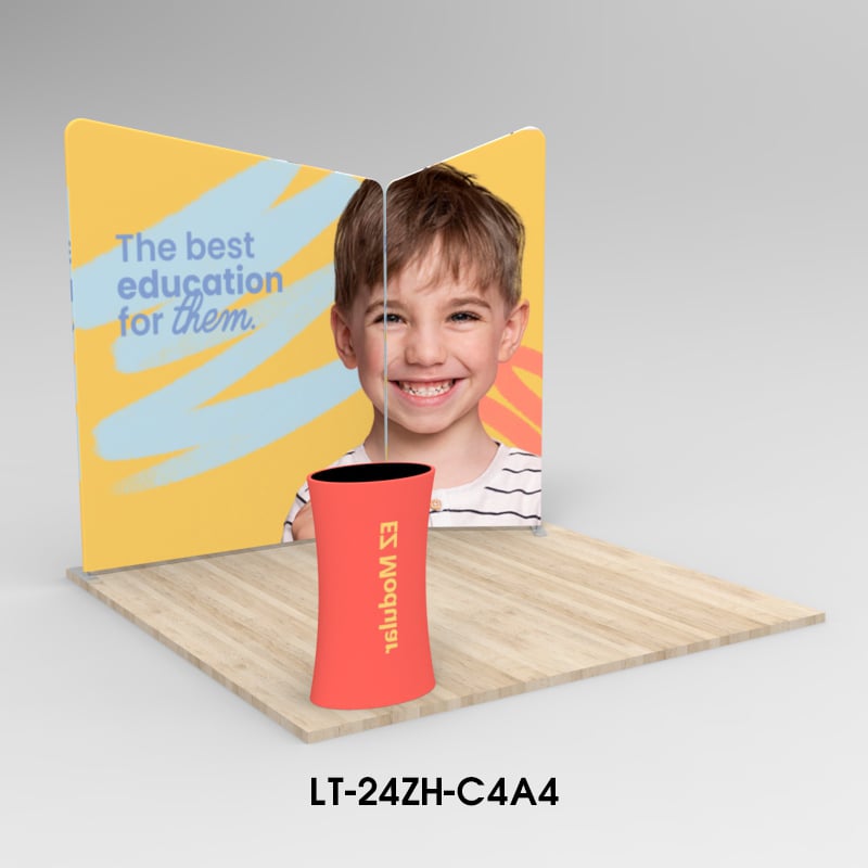 3M*3M Tension fabric trade show booth kit LT-24ZH-C4A4