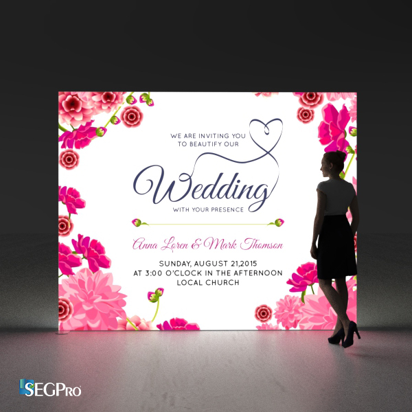 Où acheter en gros des fonds personnalisables pour photomaton de mariage