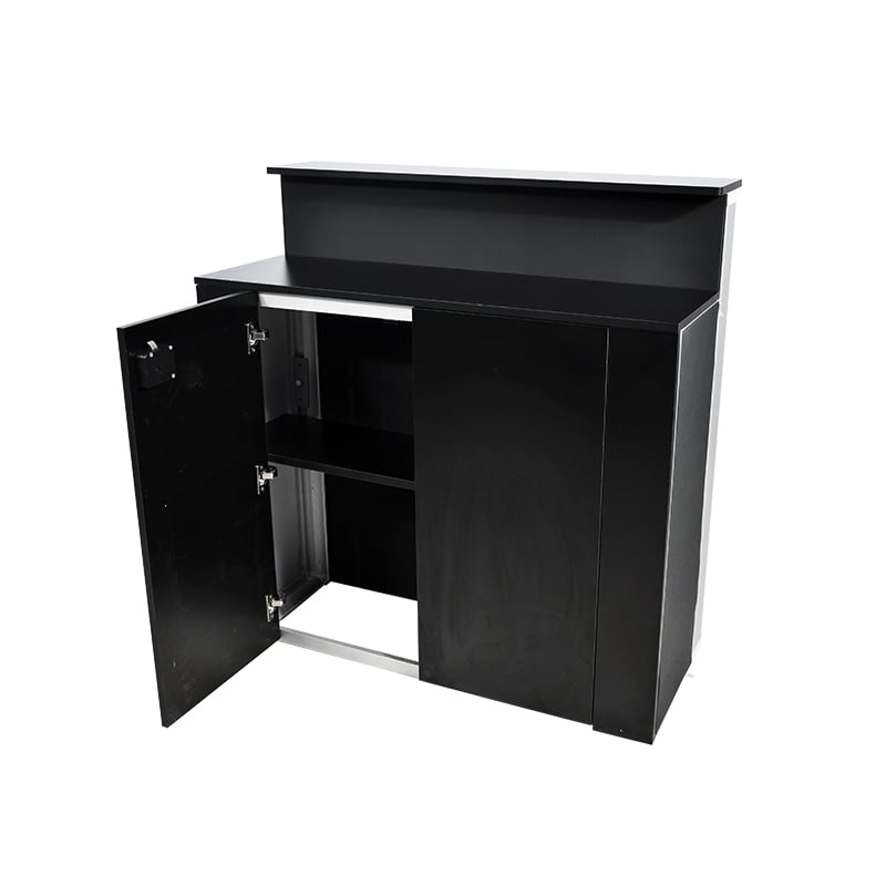 85mm Dual Countertop Light Box Counter with Fingerprint Lock and Shelf LT-ALF85-TB