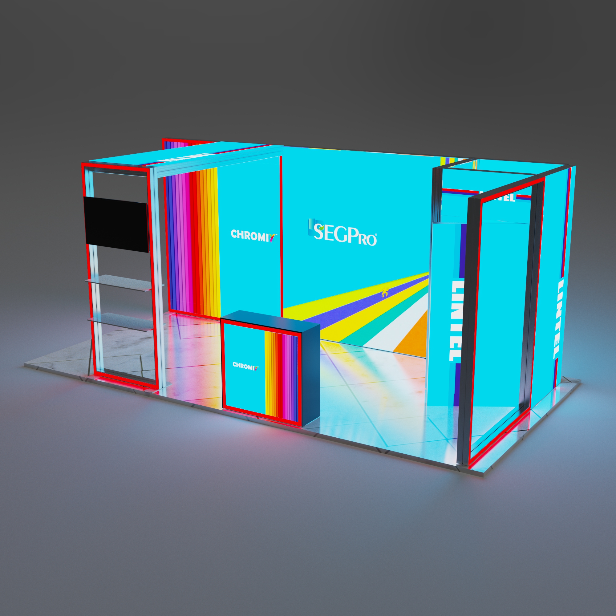 Chromix RGB light frame backlit trade show booth 10x20ft.jpg