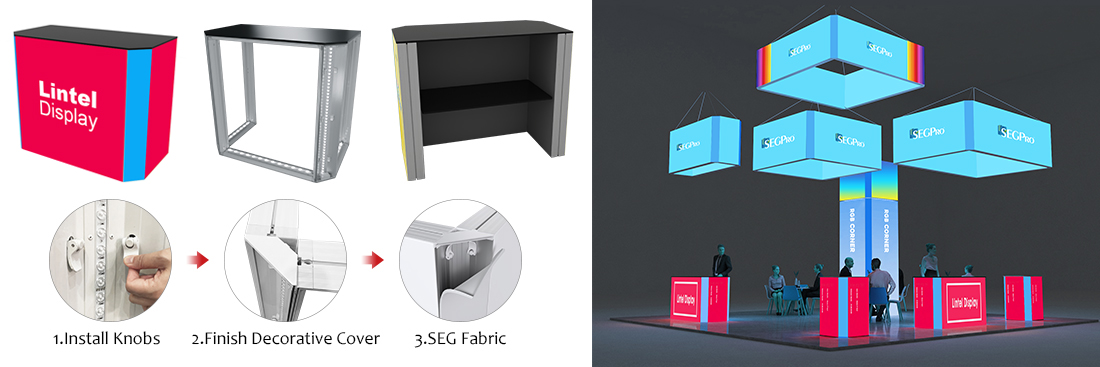 RGB Corner U shape light box counter for exhibiton.jpg