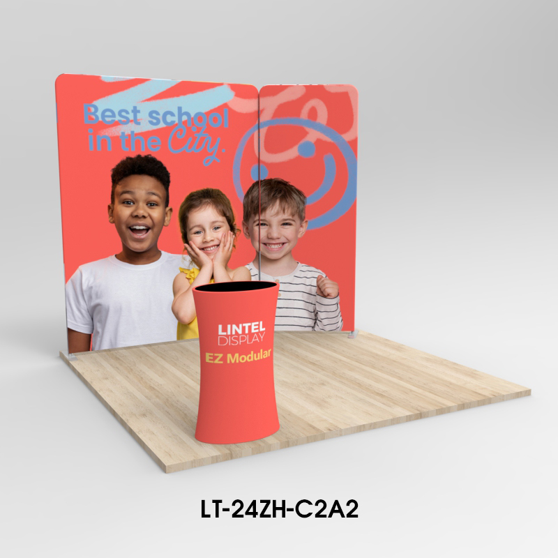 3M*3M Tension fabric trade show booth kit LT-24ZH-C2A2