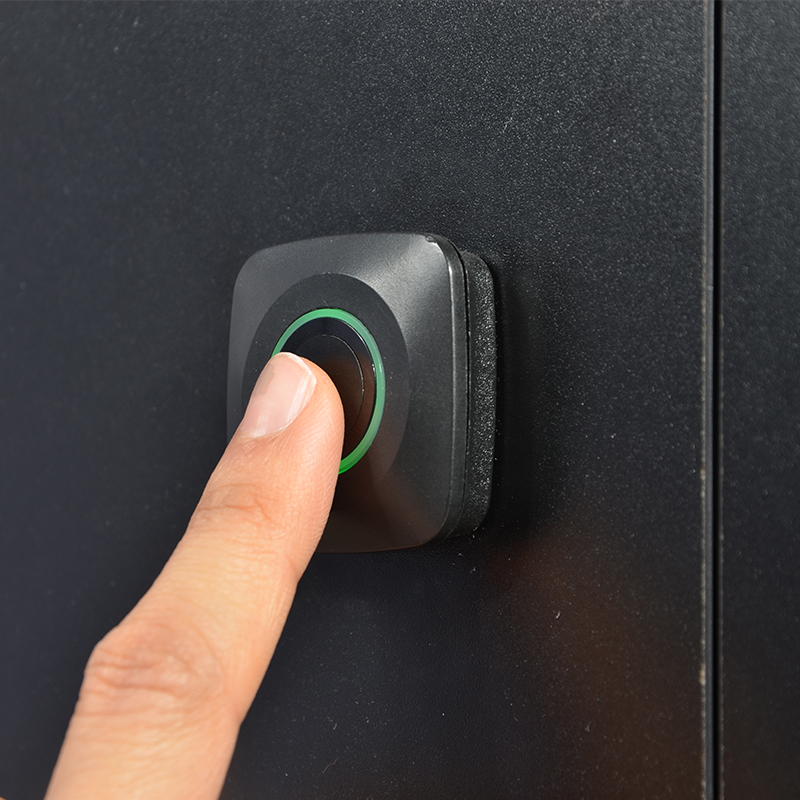 85mm Dual Countertop Light Box Counter with Fingerprint Lock and Shelf LT-ALF85-TB