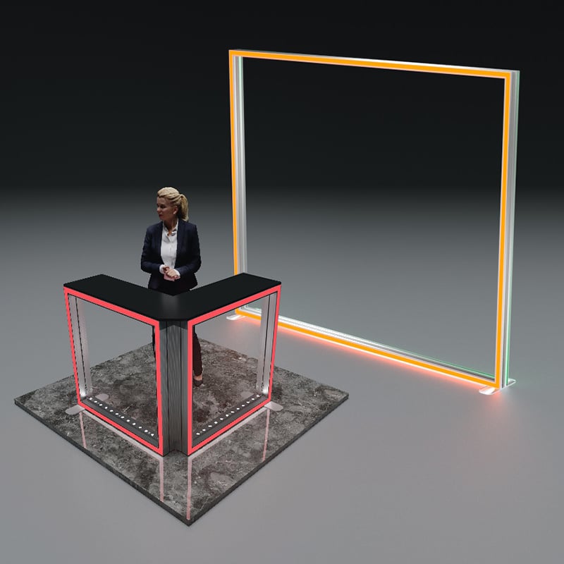 Chromix Modular RGB Light Frame Booth 10x10ft 