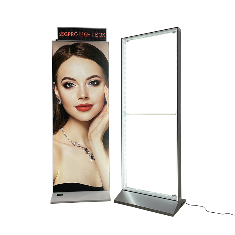rechargeable freestanding light box with led screen.jpg