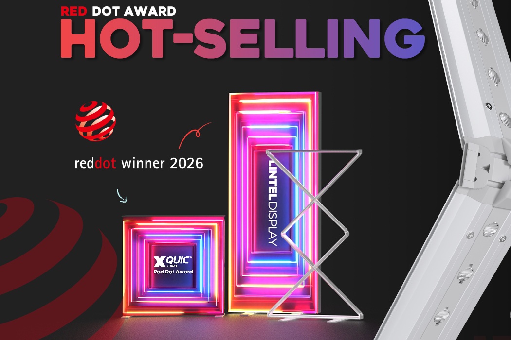 Red Dot Award & Lintel 85mm Folding Light Box – A Breakthrough in Light Box Display