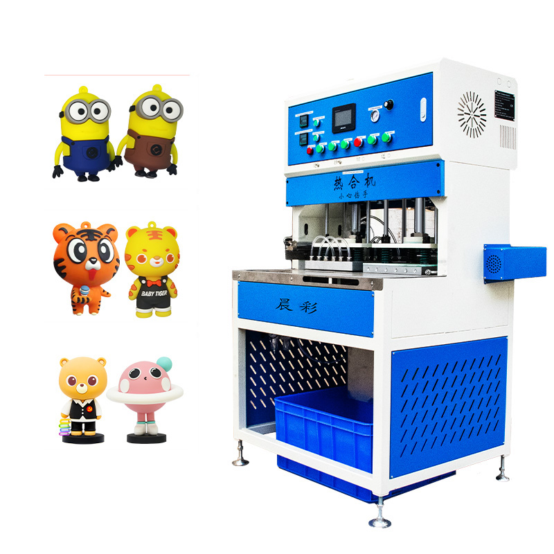 Mold Clamping Machine Cool and Heat Press Molding Machine for 3D PVC Cartoon Dolls Keychains Making