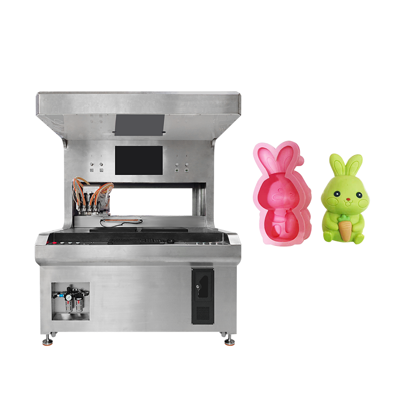 Automatic 4 Colors Stainless Steel Visual Food Decorating Decoration Fill Filling Drip Dripping Machine for Making Dessert