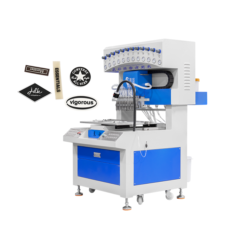 Automatic 12 Colors Soft Silicone 2D 3D Trademark Logo Dispensing Dripping Machine for Making PVC Cartoon Crafts Ornament
