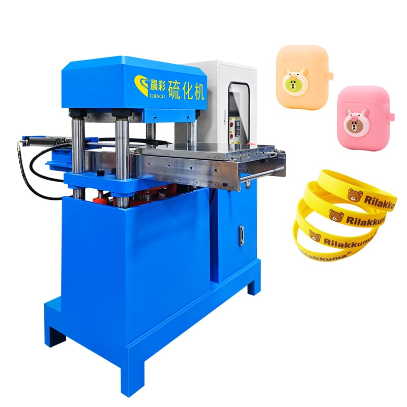 Automatic 70T Silicone Bracelet Vulcanizing Machine Heat Pressing Mold Machine for Making Coin Purse Wallet Phone Case