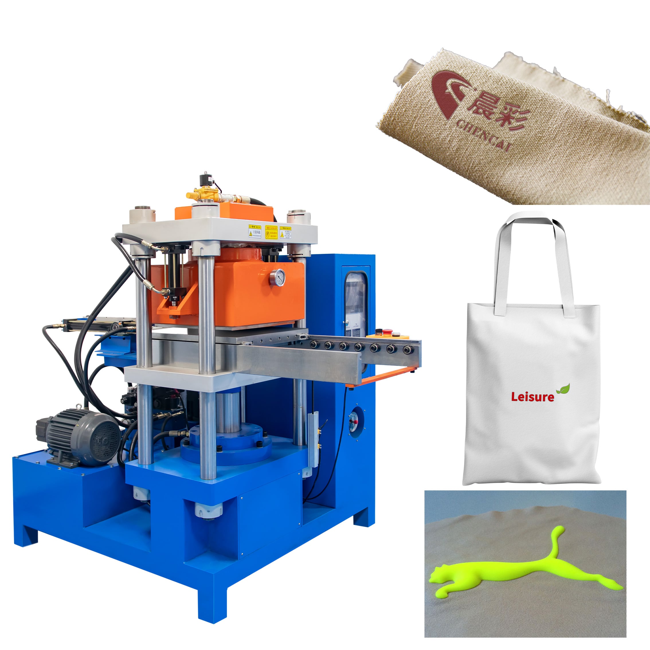 Automatic 50T Silicone Clothing Label Embossing Heat Press Curing Vacuum Vulcanizing Machine for Making Trademark Logo