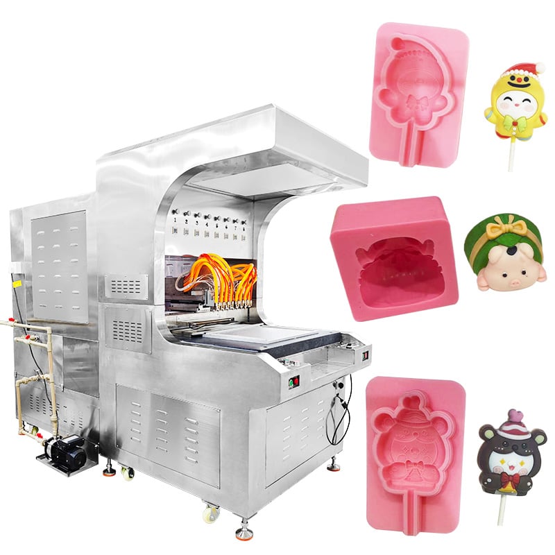 Stainless Steel 8 Colors Automatic Chocolate Piping Machine Cake Decoration Machine for Dripping Ice Cream Desserts Candy