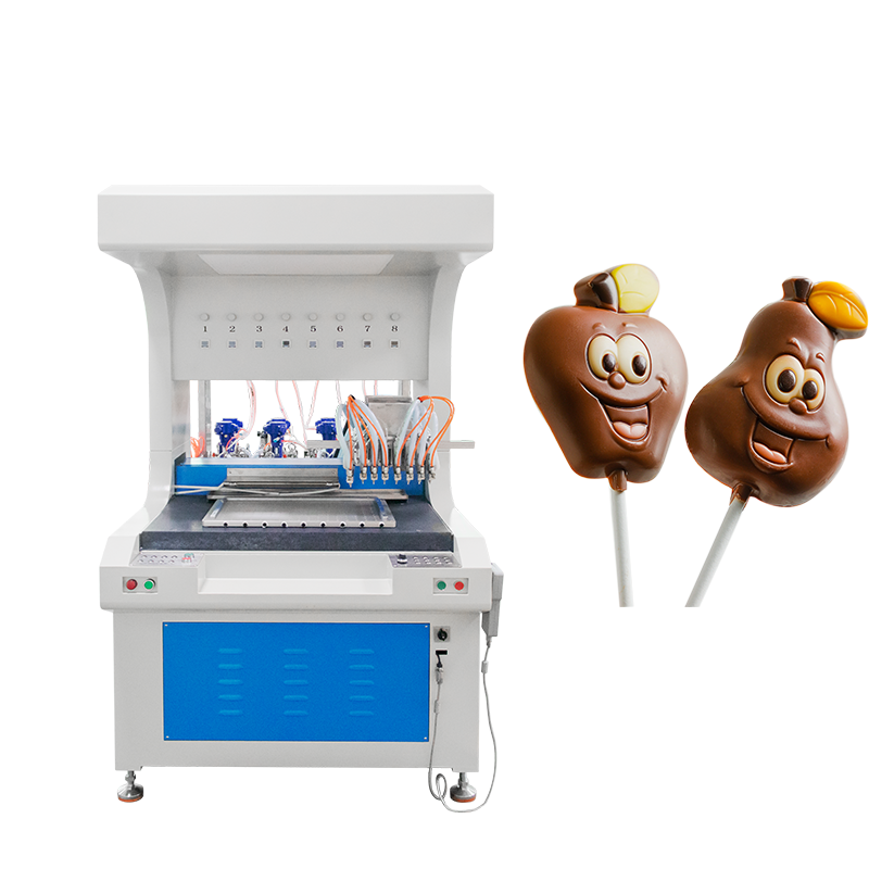 Automatic 8 Colors Candy Chocolate Making Machine 3D Chocolate Lollipop Decorate Making Machine