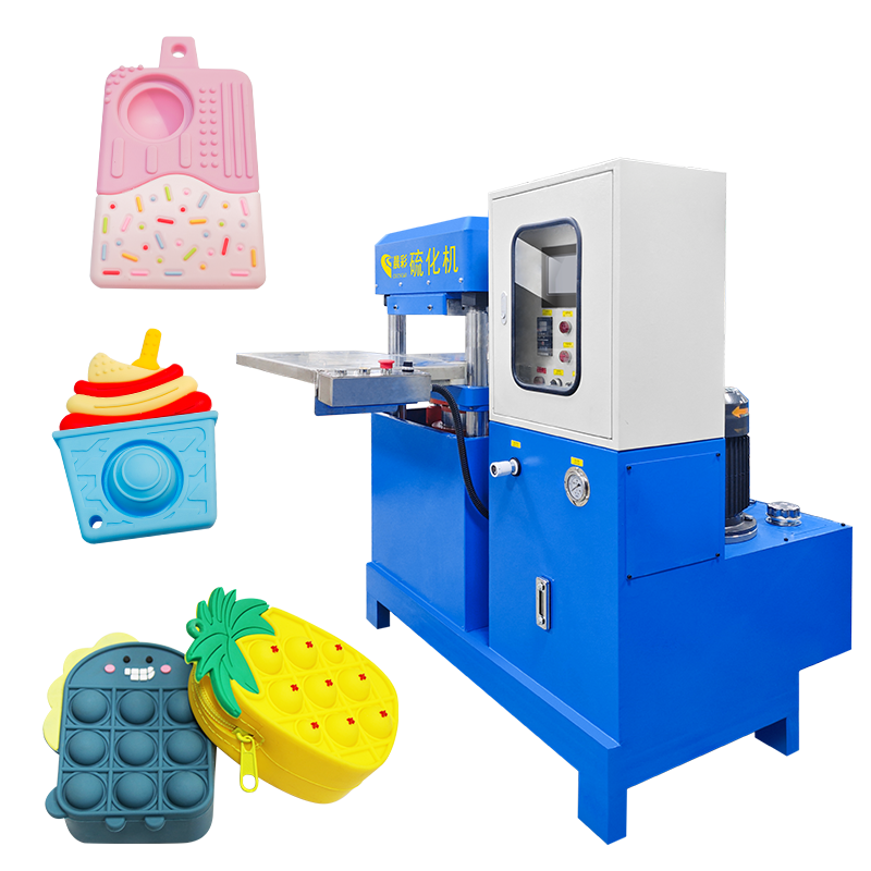 Automatic 70T Silicone Vulcanizing Hot Pressing Heating Press Molding Machine for Making Earphone Case Keychains Bracelet