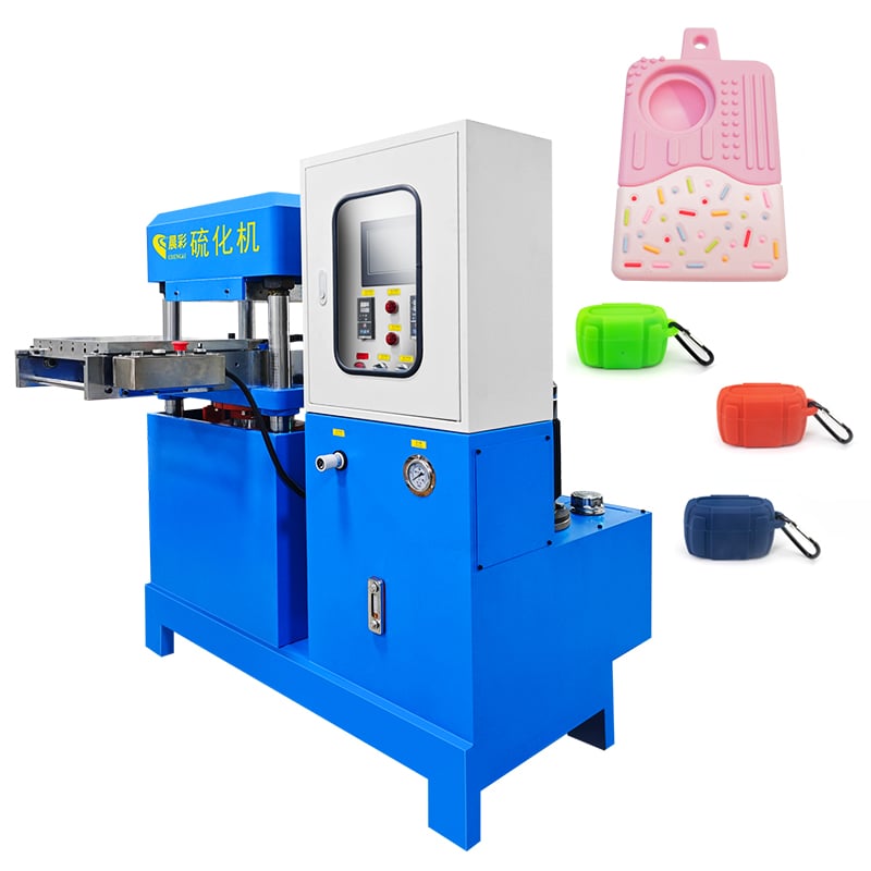 Automatic 70T Silicone Phone Case Making Machine Coaster Heating Press Mold Machine for Cartoon Keychains Wristband Making