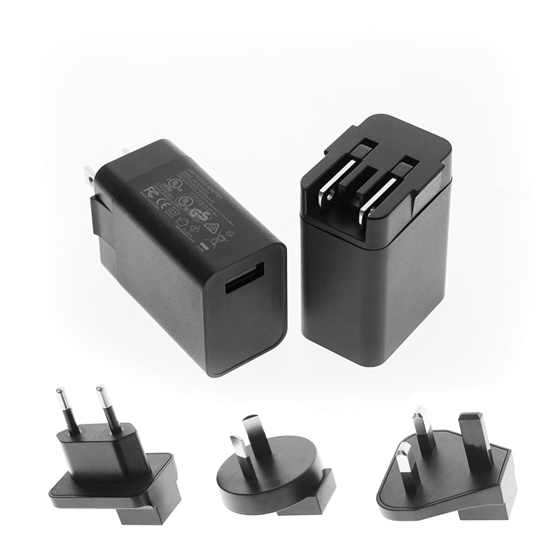Bloco de Carregador de Parede 5V 2500mA Tipo Intercambiável