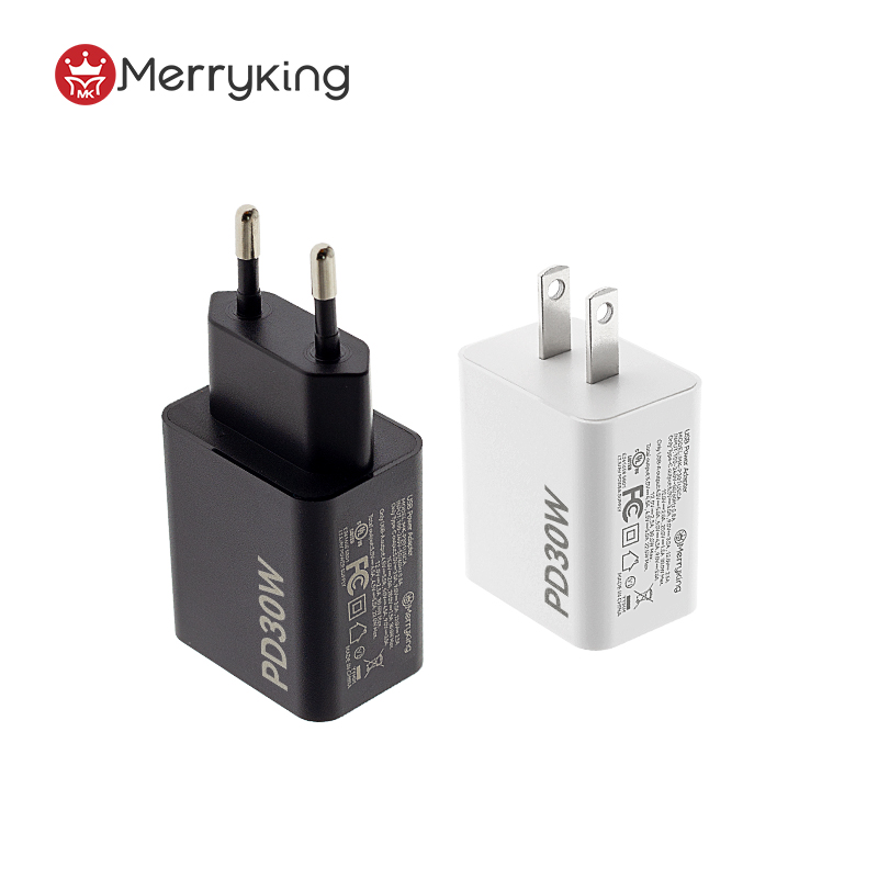 Πρότυπος Φορτιστής Ηνωμένων Πολιτειών 30W PD Γρήγορης Φόρτισης με Διπλές Θύρες