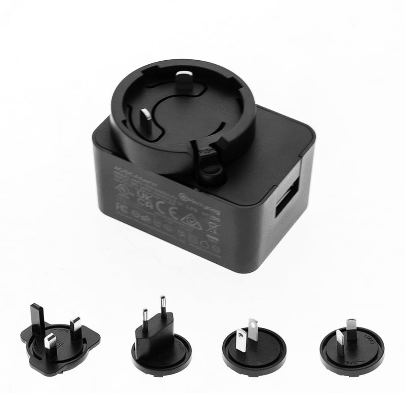 Adaptador de Potência USB Intercambiável DC 5V 2A Saída