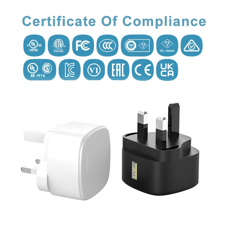 كتلة شاحن USB من النوع البريطاني 5V 2A