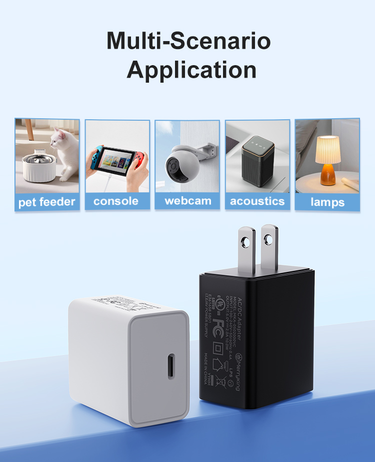 American Plug 5V 1500mA Type-C Charger Block