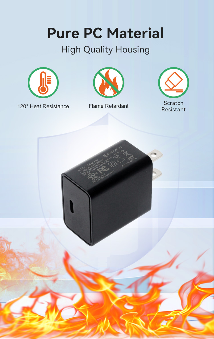 American Plug 5V 1500mA Type-C Charger Block