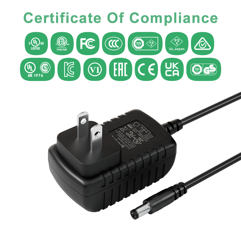 यूरोपीय प्लग 5V 3A स्विचन बिजली एडॉप्टर