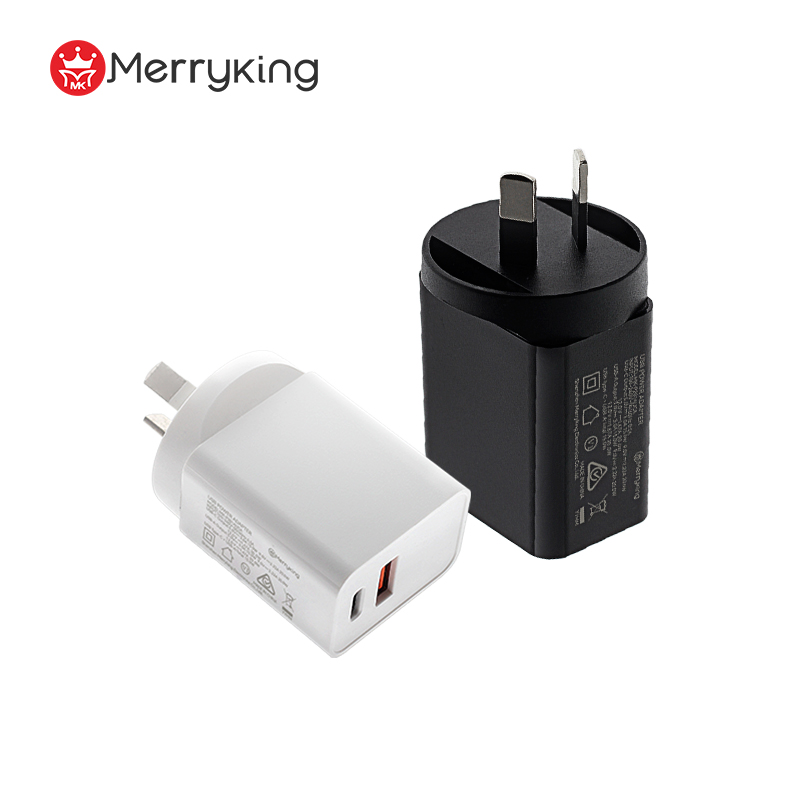 AU Type PD 20W 9V 2.22A Dual Port Fast Charger